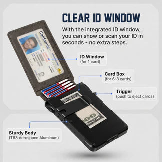 Elmosee MagVault® Minimalist Wallet - Maximum Capacity. Minimal Footprint.