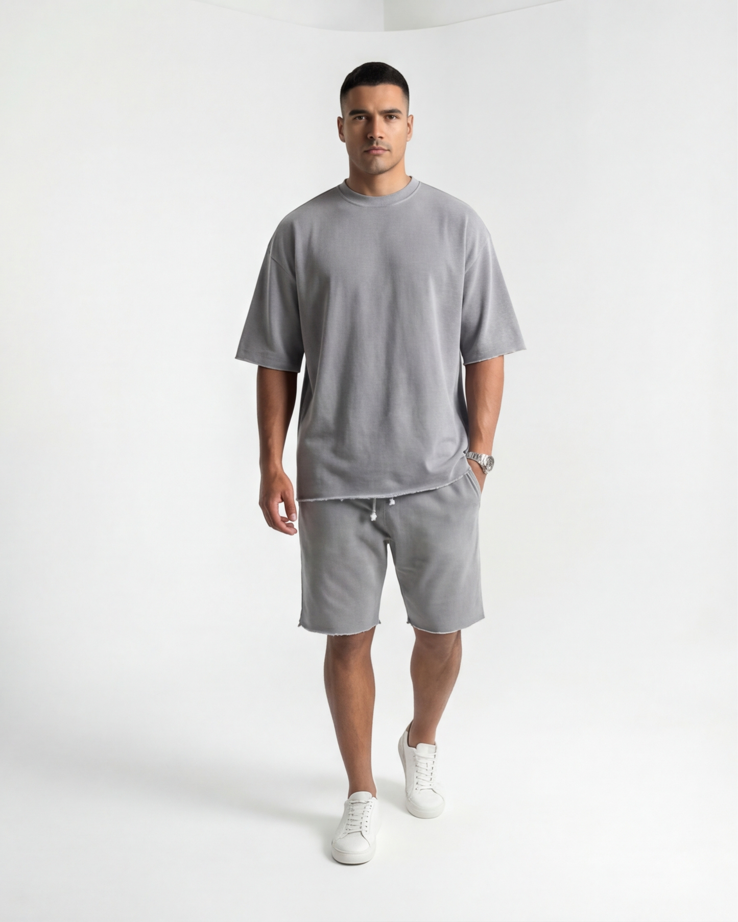 Monaco Oversized Tee & Shorts Set