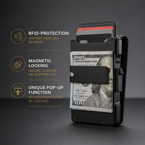 Elmosee MagVault® Minimalist Wallet - Maximum Capacity. Minimal Footprint.