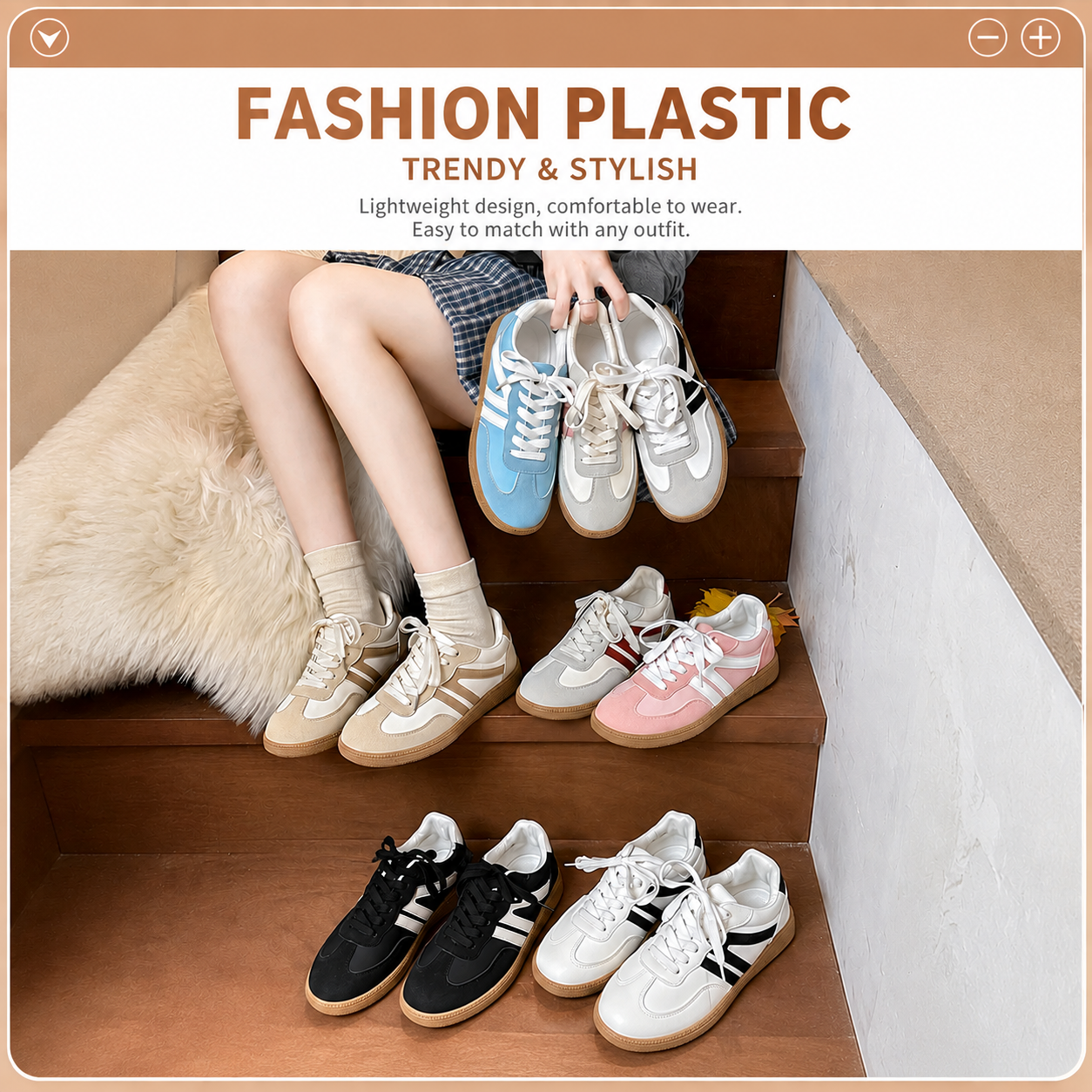Women's Retro Suede Sneakers – Casual Breathable Shoes