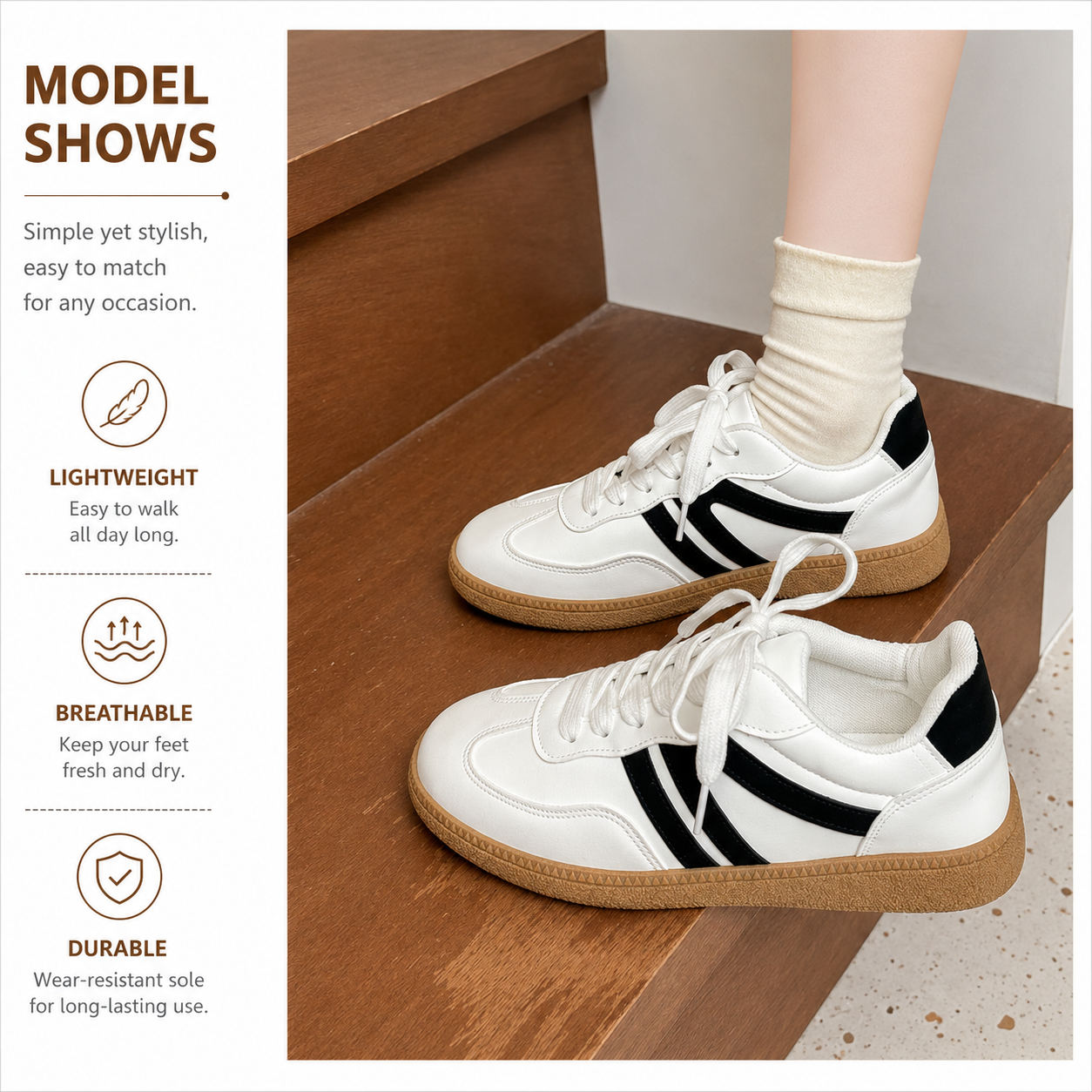 Women's Retro Suede Sneakers – Casual Breathable Shoes