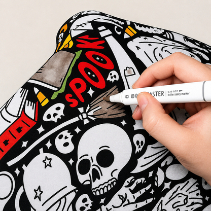 Fuzzy Velvet Coloring Blanket with 24 Markers