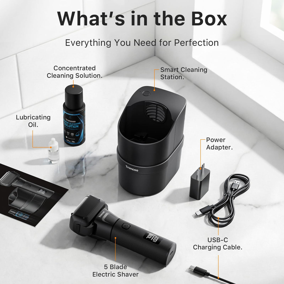 5-in-1 SmartClean Electric Shaver
