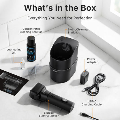5-in-1 SmartClean Electric Shaver