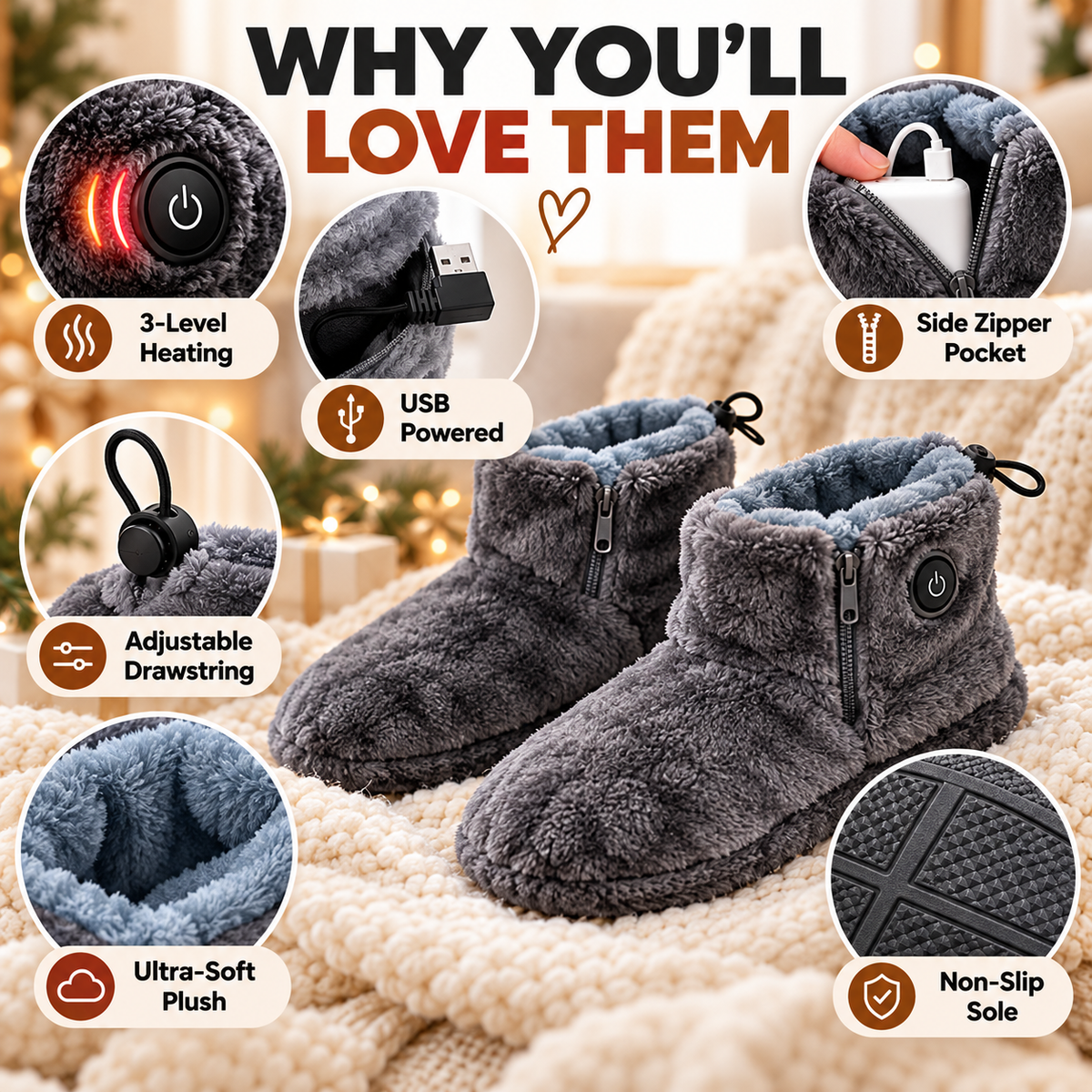 CozyStep Heated Boots