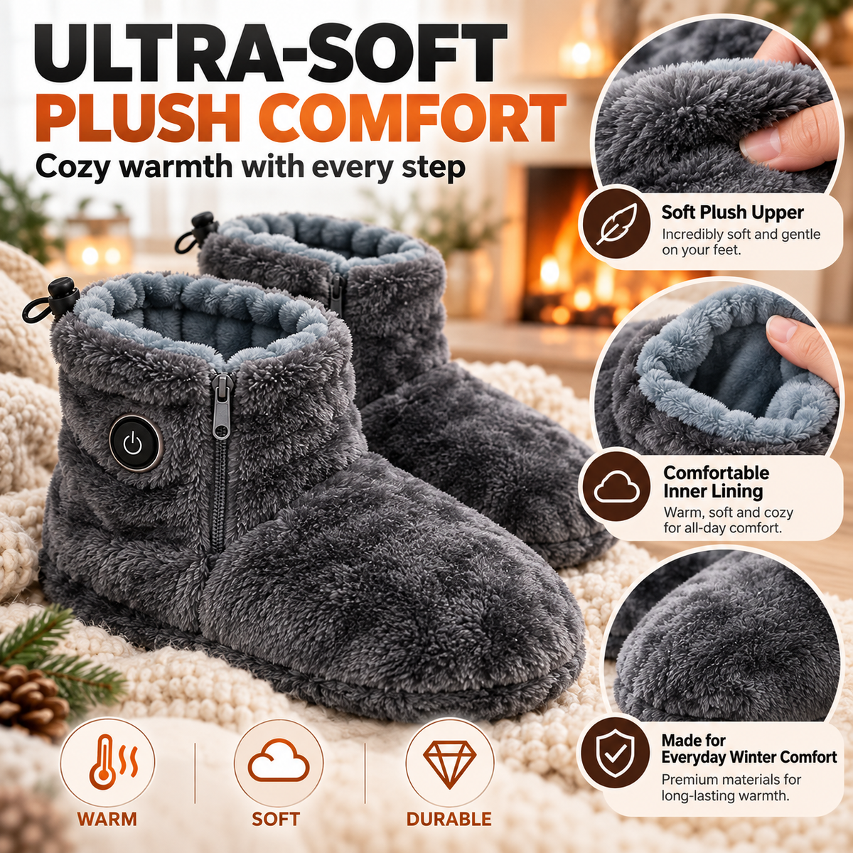 CozyStep Heated Boots