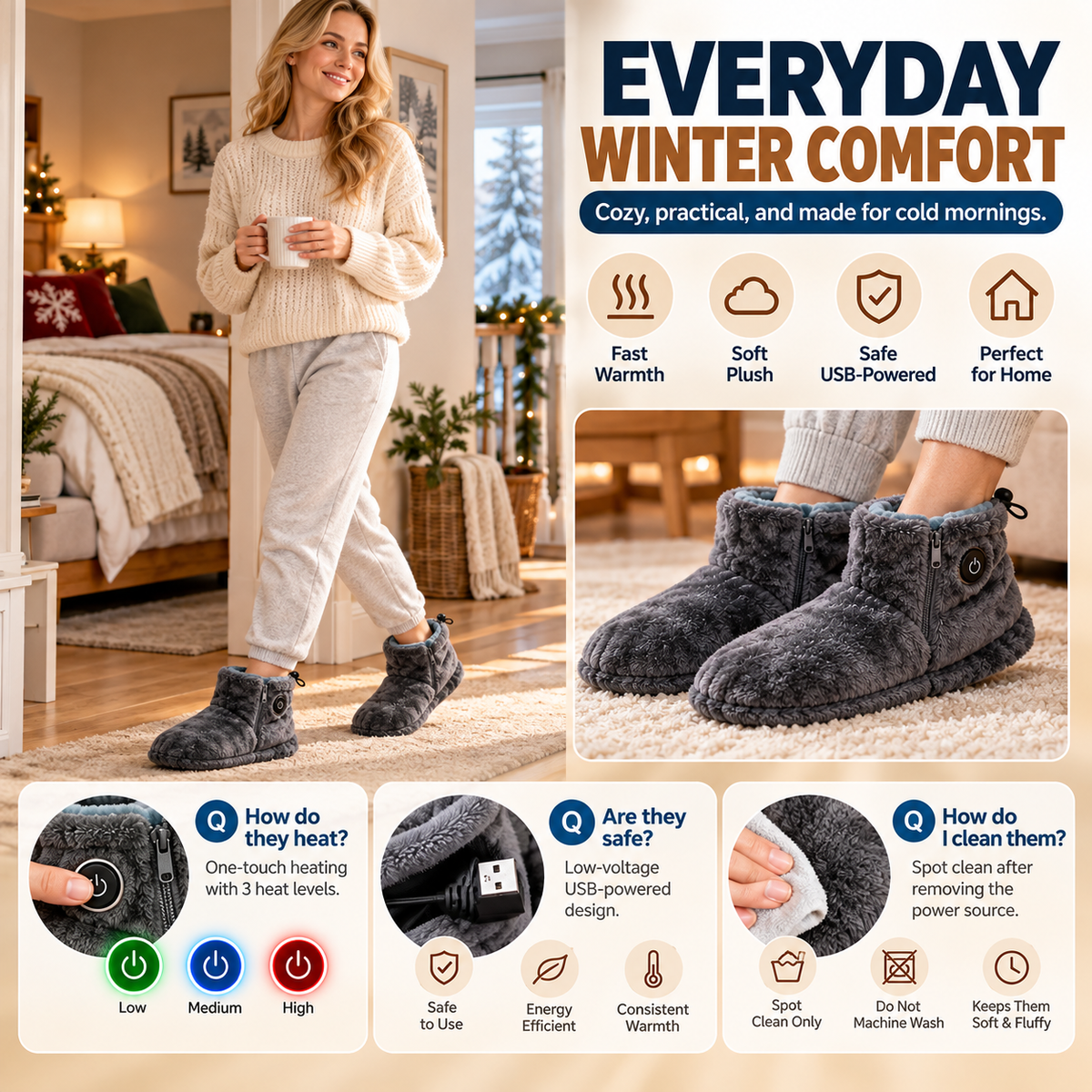 CozyStep Heated Boots