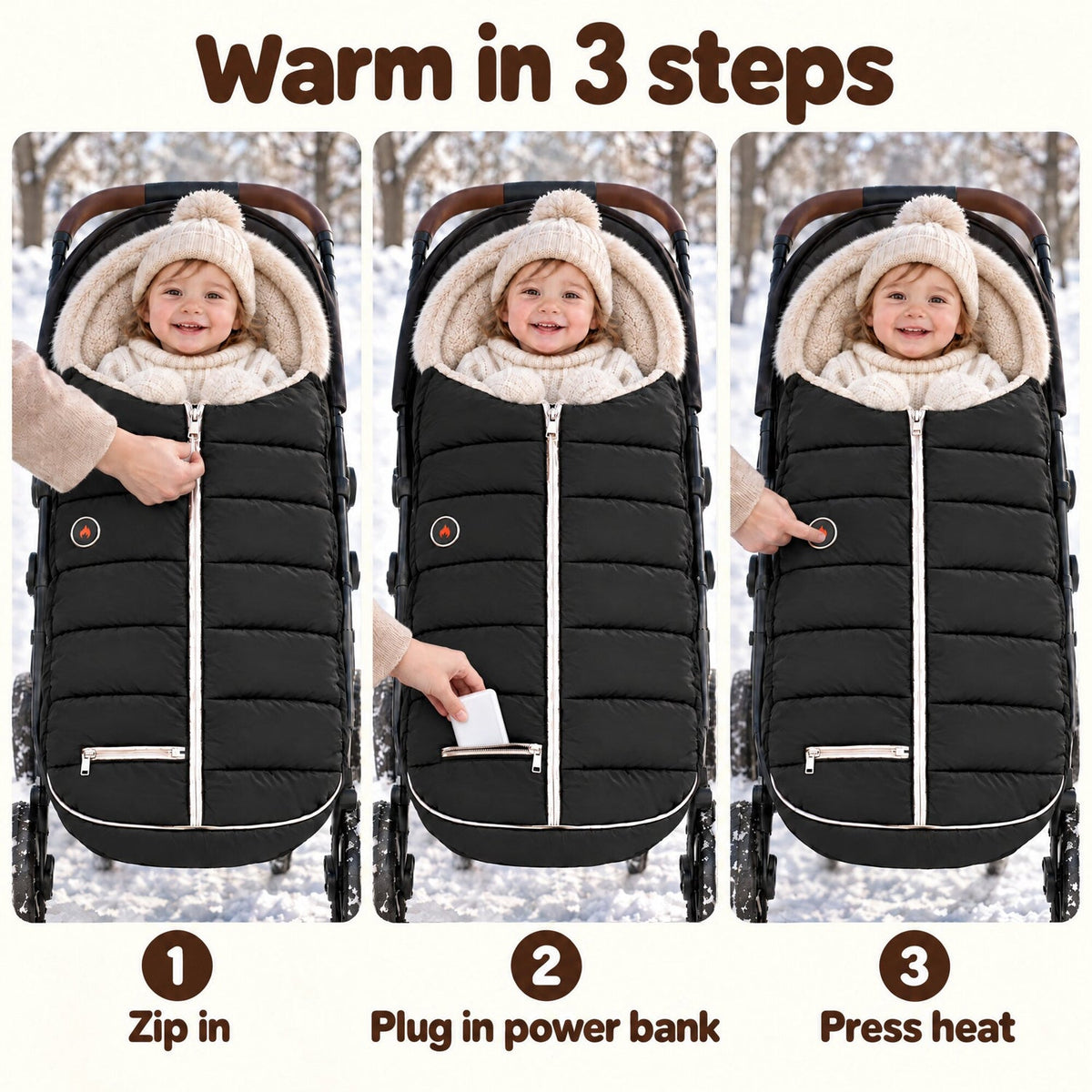 Heated Stroller Footmuff