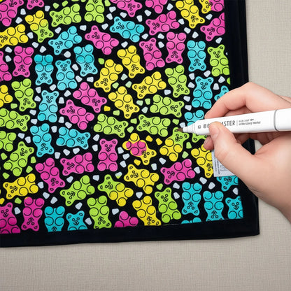 Fuzzy Velvet Coloring Blanket with 24 Markers