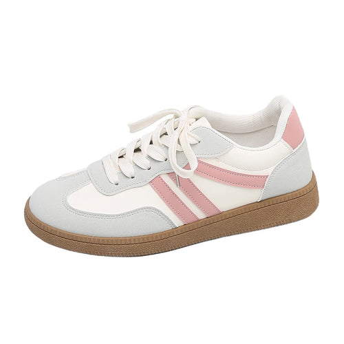 Women's Retro Suede Sneakers – Casual Breathable Shoes