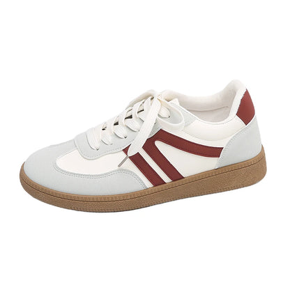 Women's Retro Suede Sneakers – Casual Breathable Shoes