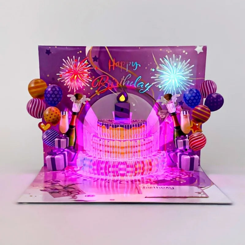 Happy Birthday 3D Greeting Card
